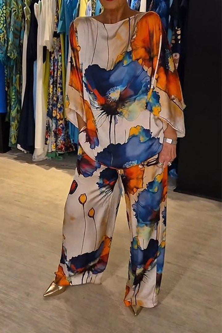Chic Printed Women's Loungewear Set
