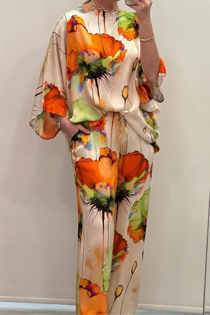 Chic Printed Women's Loungewear Set
