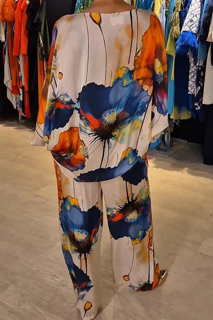Chic Printed Women's Loungewear Set