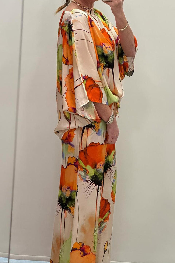 Chic Printed Women's Loungewear Set