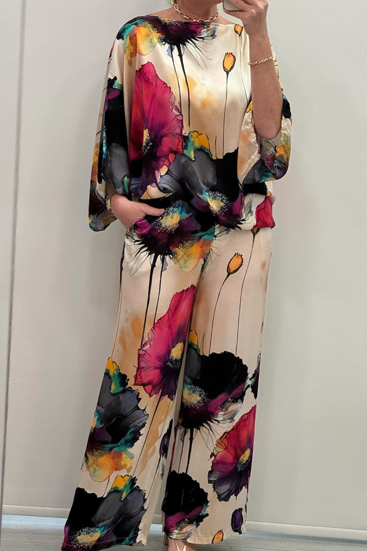 Chic Printed Women's Loungewear Set