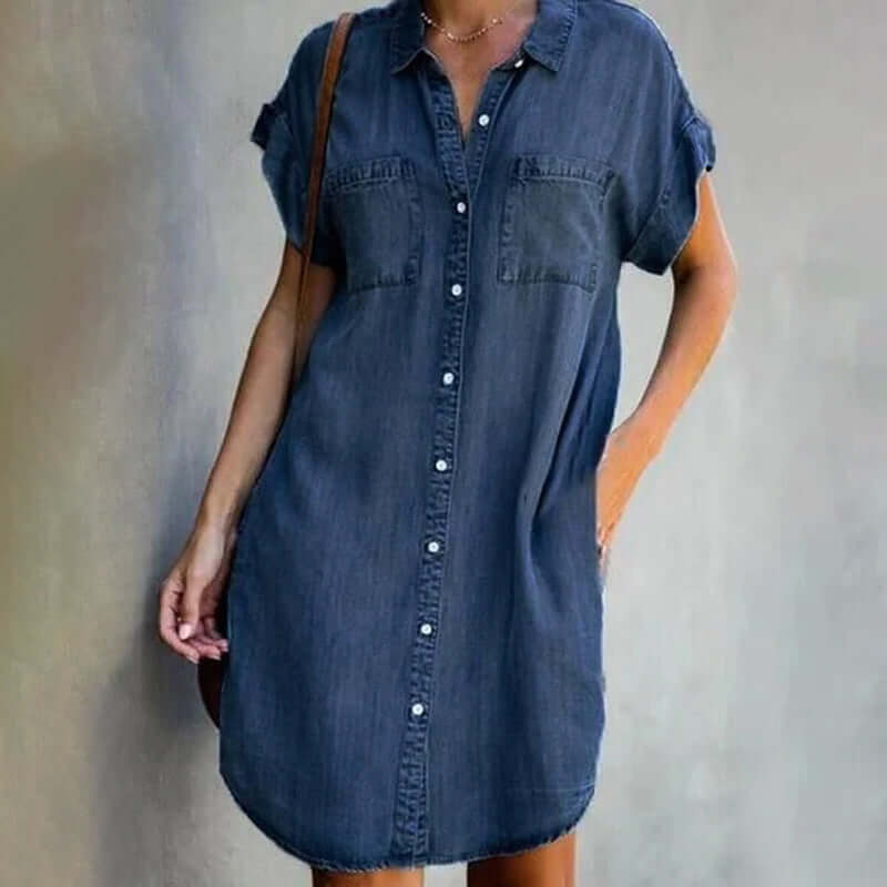 Rina - Stylish Denim Dress