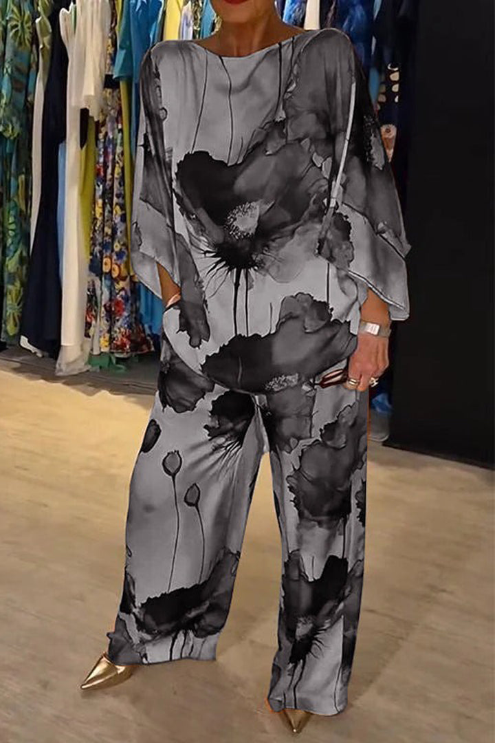 Chic Printed Women's Loungewear Set