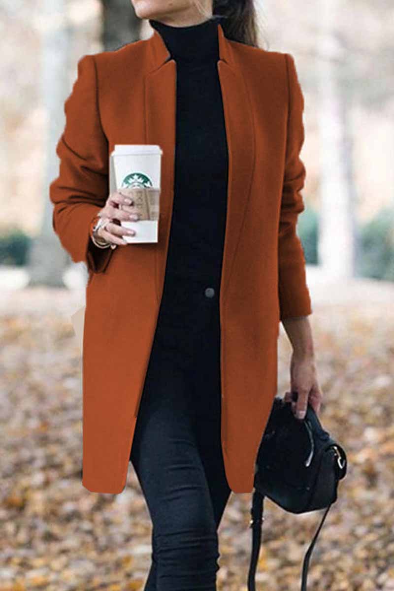 Stylish Stand-Up Collar Jacket