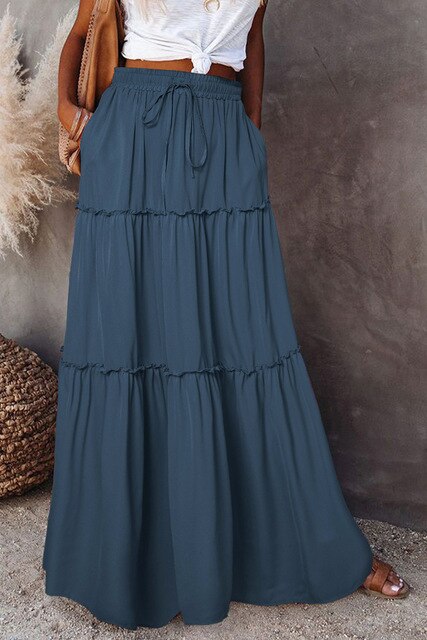 Jasemine - Bohemian Skirts with Elastic Waist