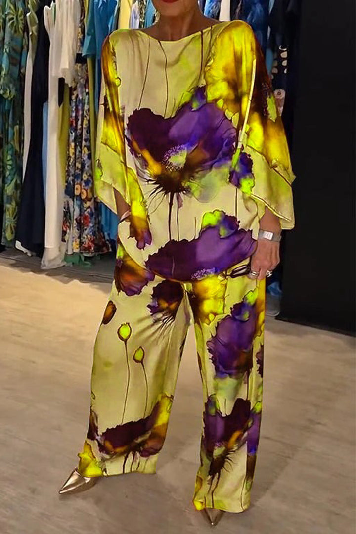 Chic Printed Women's Loungewear Set