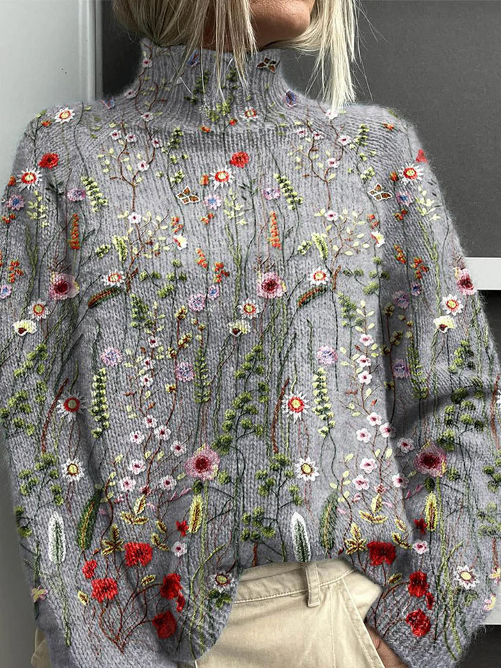 Fenela Knit Turtleneck Pullover Sweater