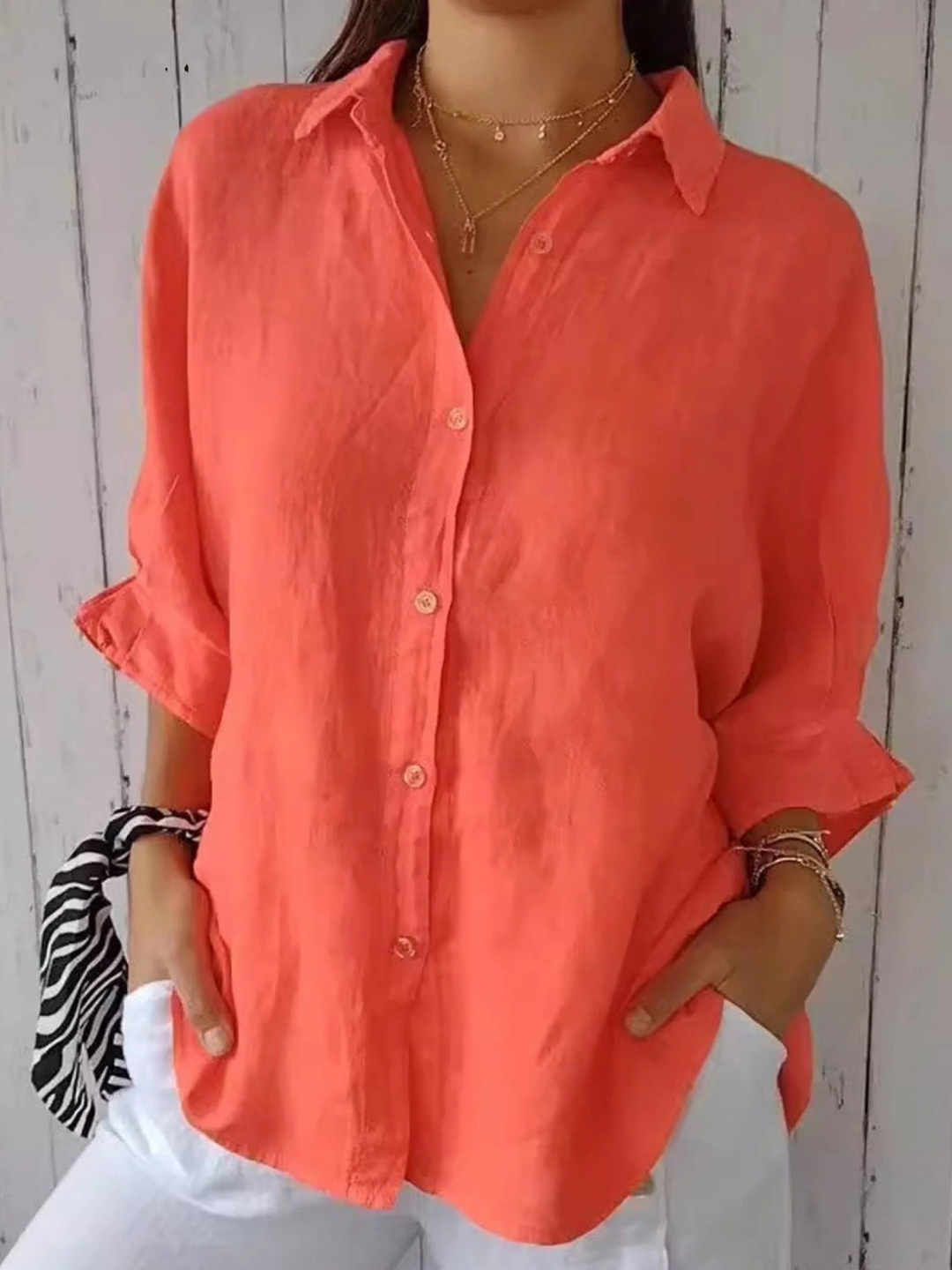 Women's Casual Tie-back Shirt