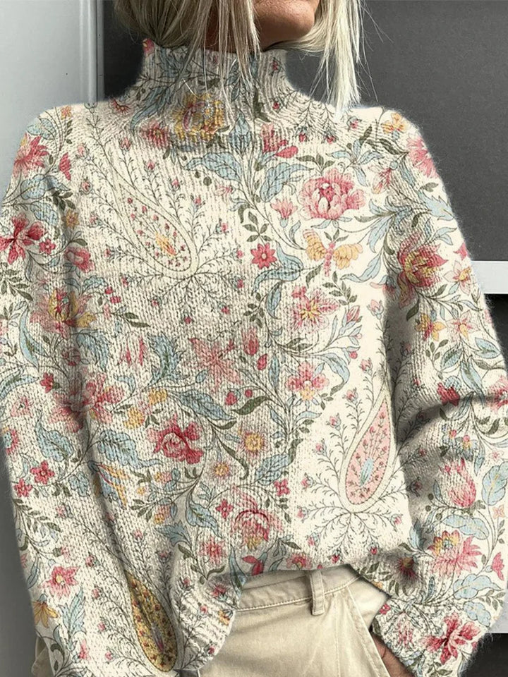 Fenela Knit Turtleneck Pullover Sweater
