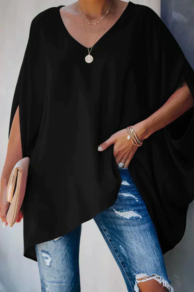 Stylish Relaxed-Fit Spring Blouse