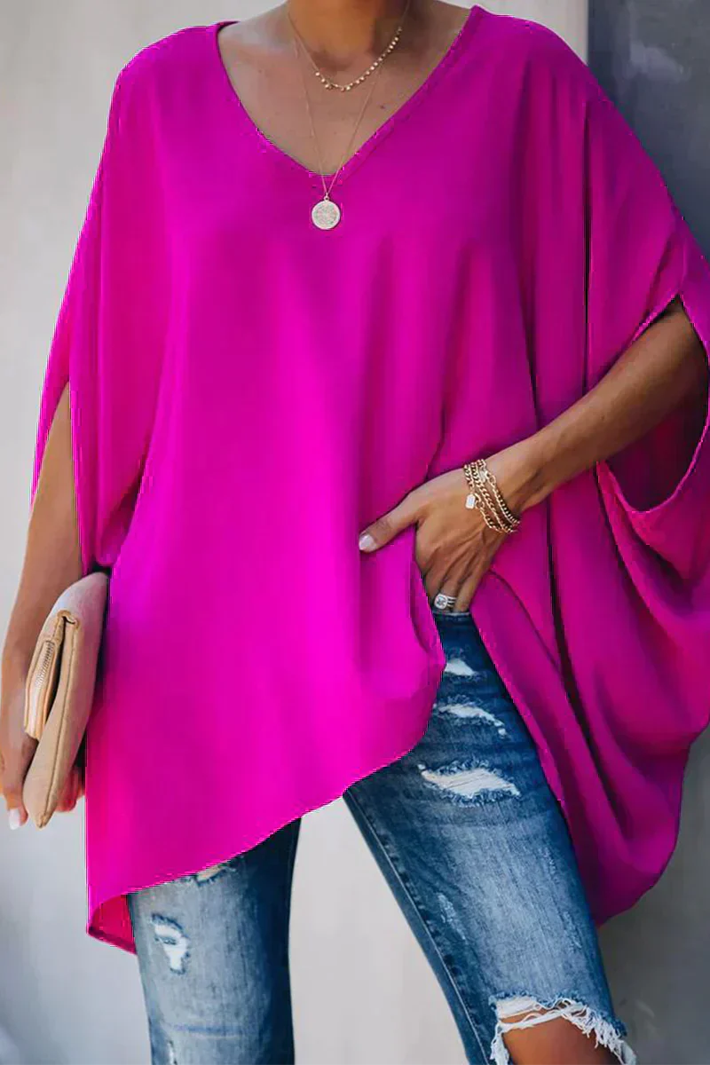 Stylish Relaxed-Fit Spring Blouse