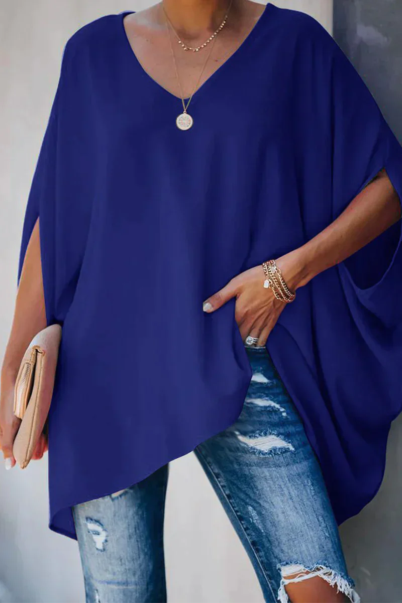 Stylish Relaxed-Fit Spring Blouse