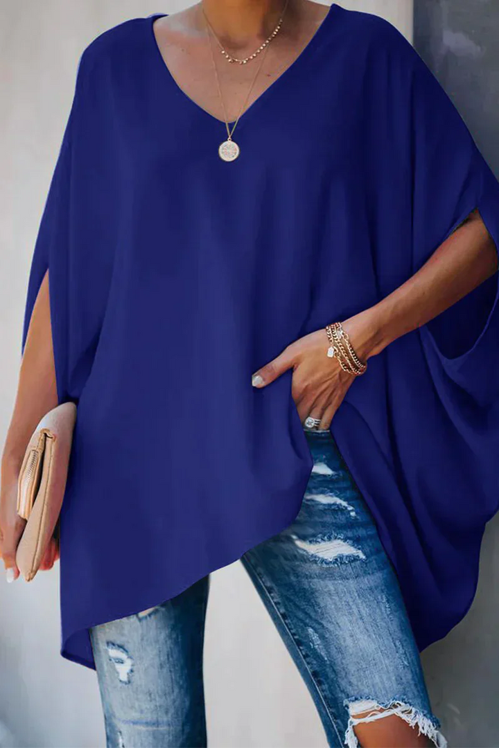 Stylish Relaxed-Fit Spring Blouse