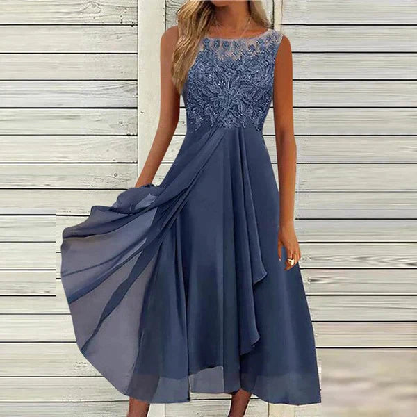 Stylish Round Neck Summer Dress for Women