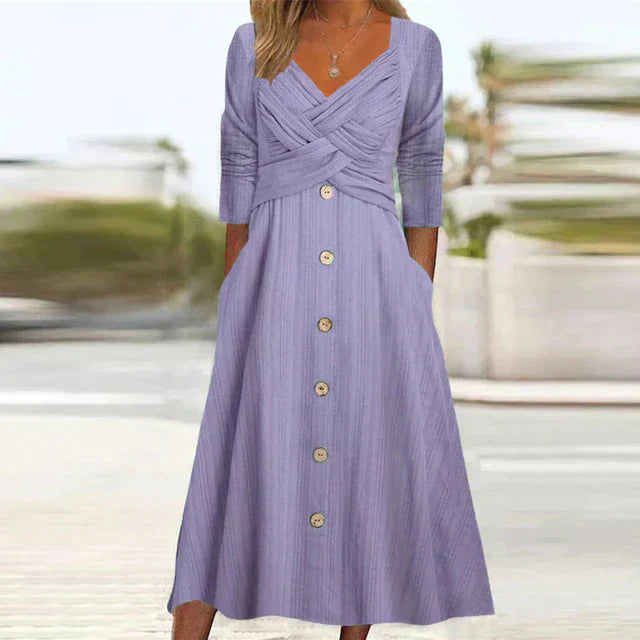 Elegant Summer Dress with a Chic Flair