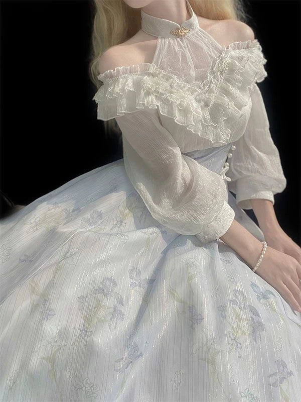 Elegant Midi Dress Inspired by Belle Époque Style