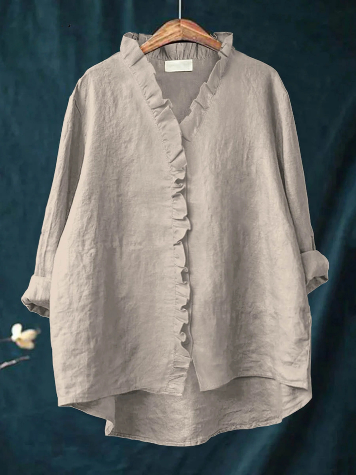 Women's Casual Ruffle Shirt