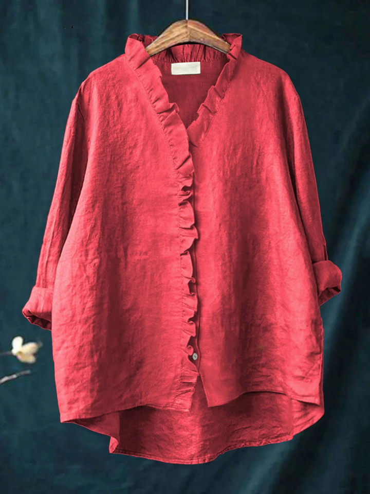 Women's Casual Ruffle Shirt