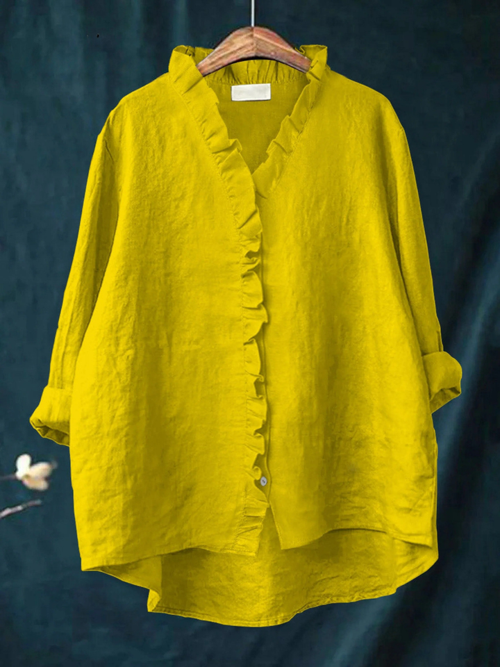 Women's Casual Ruffle Shirt
