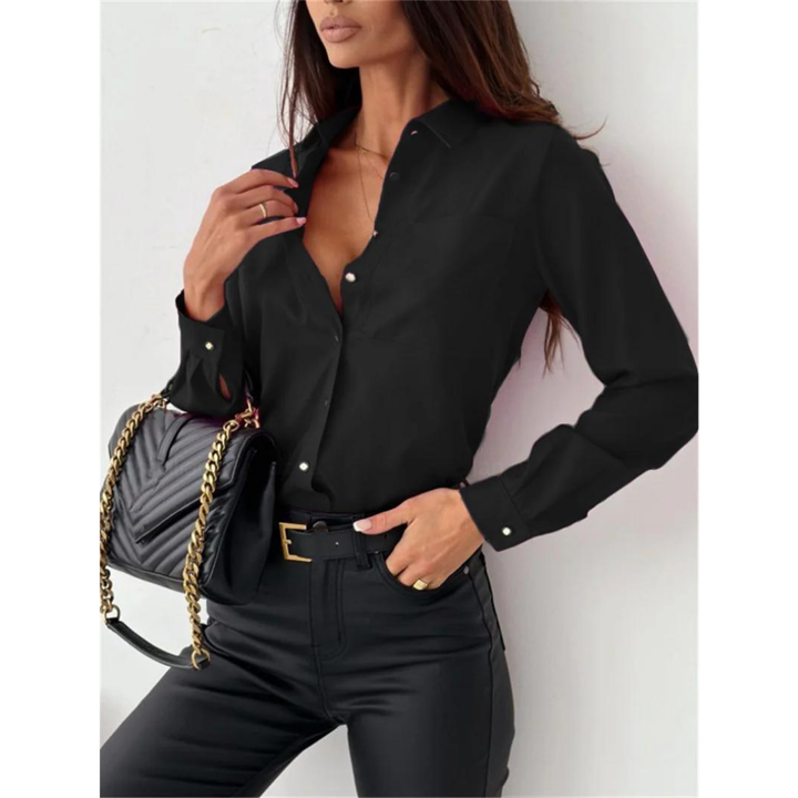 Els | Casual Long Sleeve Top with Relaxed Fit