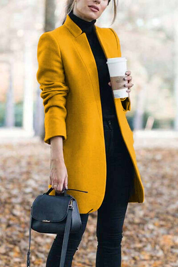 Stylish Stand-Up Collar Jacket