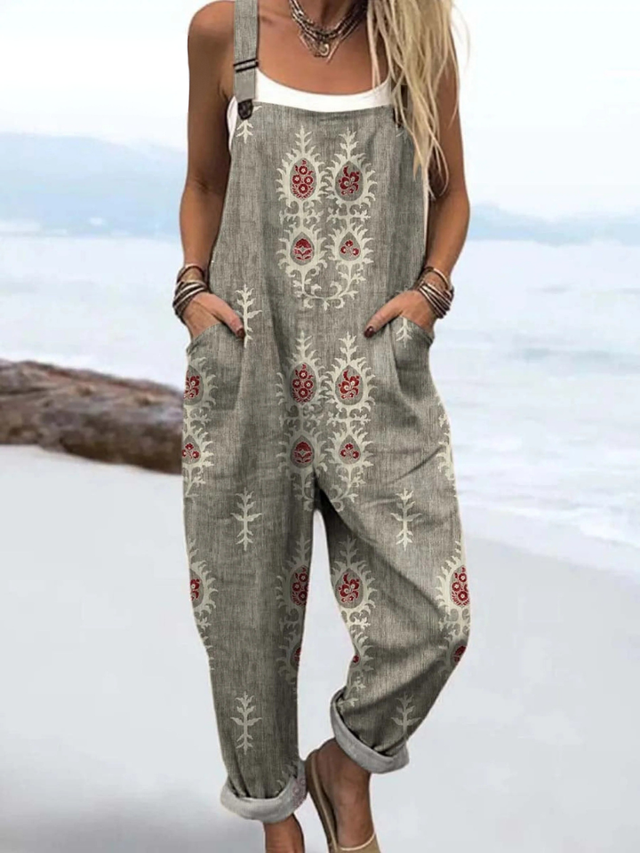 Janet | Floral Pattern Jumpsuit