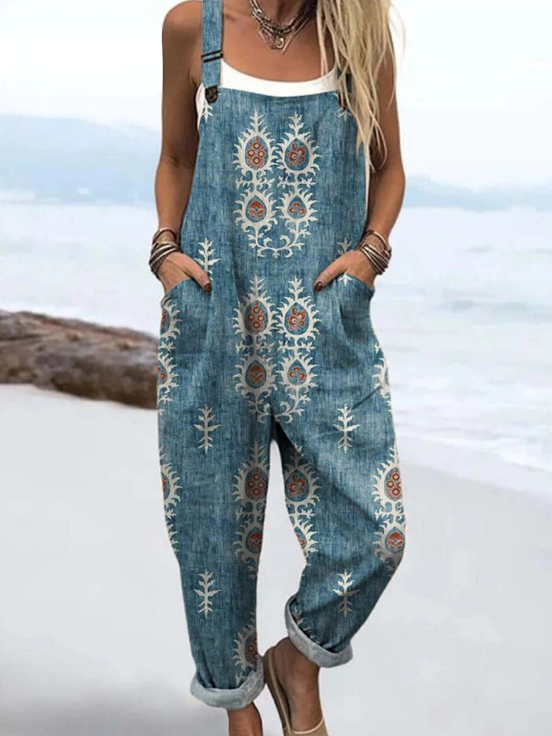 Janet | Floral Pattern Jumpsuit