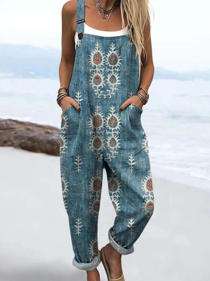 Janet | Floral Pattern Jumpsuit