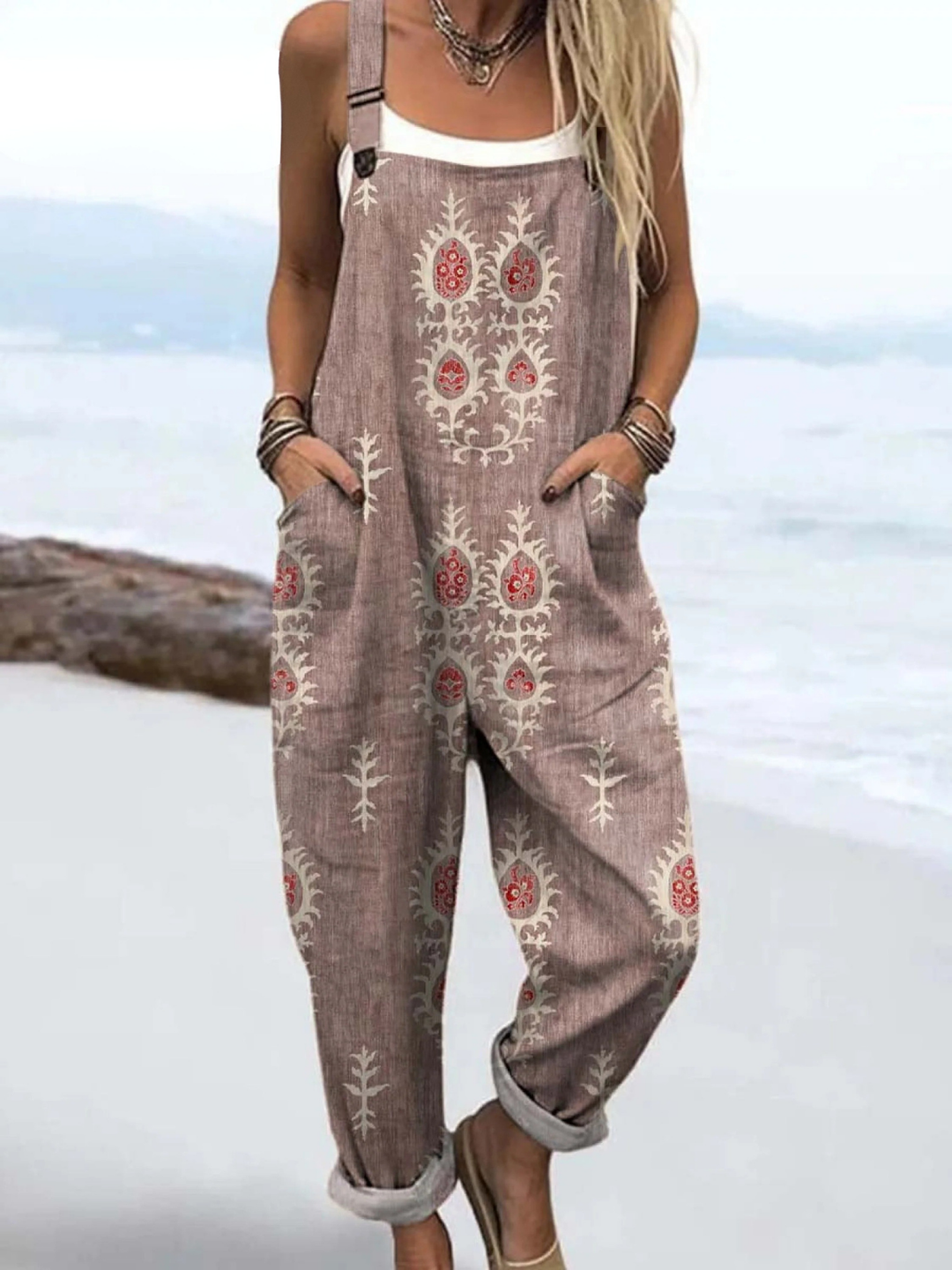 Janet | Floral Pattern Jumpsuit