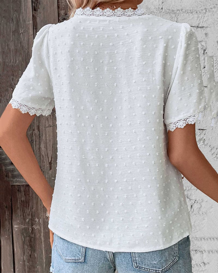 Romy Short Sleeve V-Neck Top
