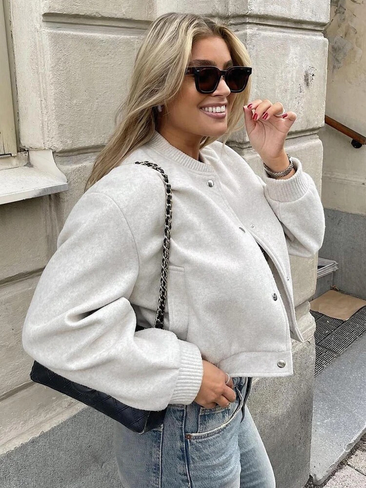 Crop Bomber Jacket