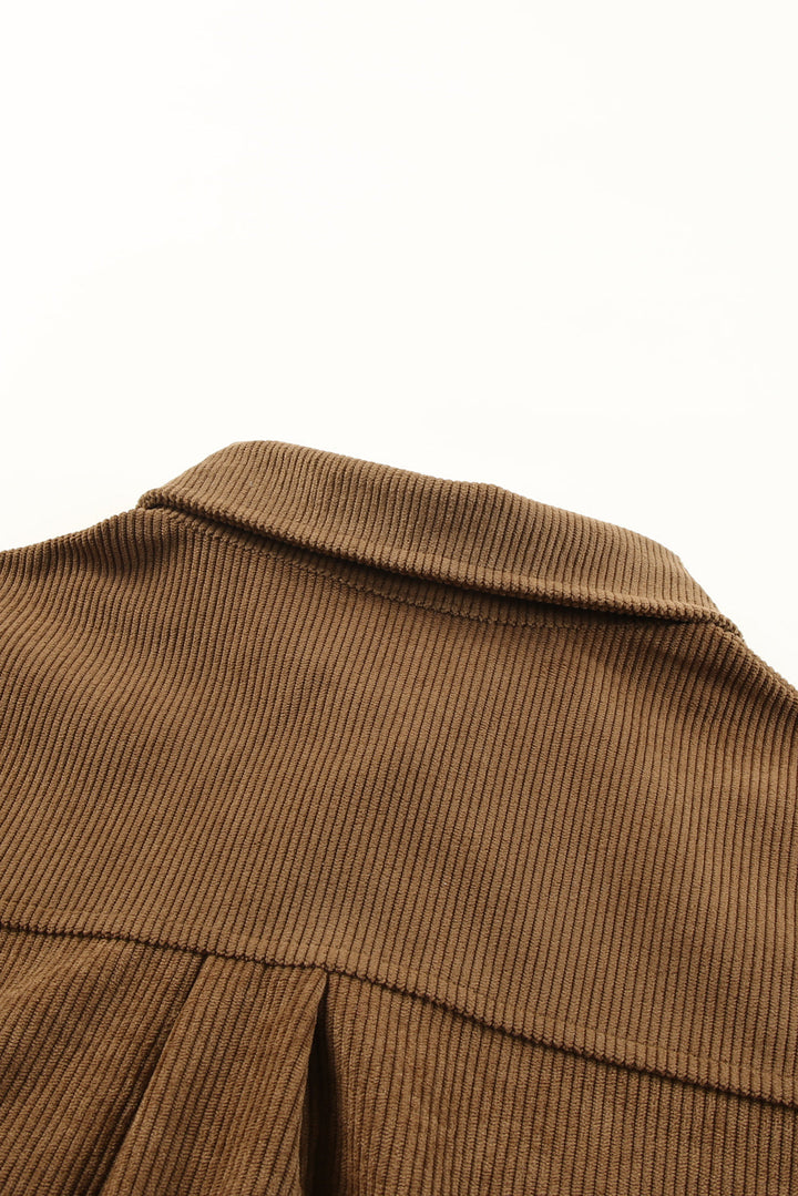 Aztec-Patterned Corduroy Jacket