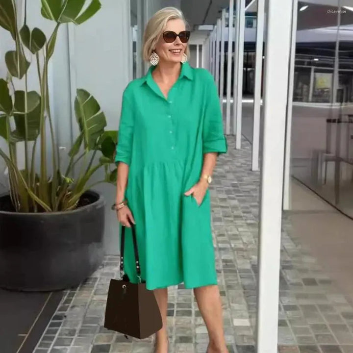 Tricia - Easygoing Cotton Midi Dress