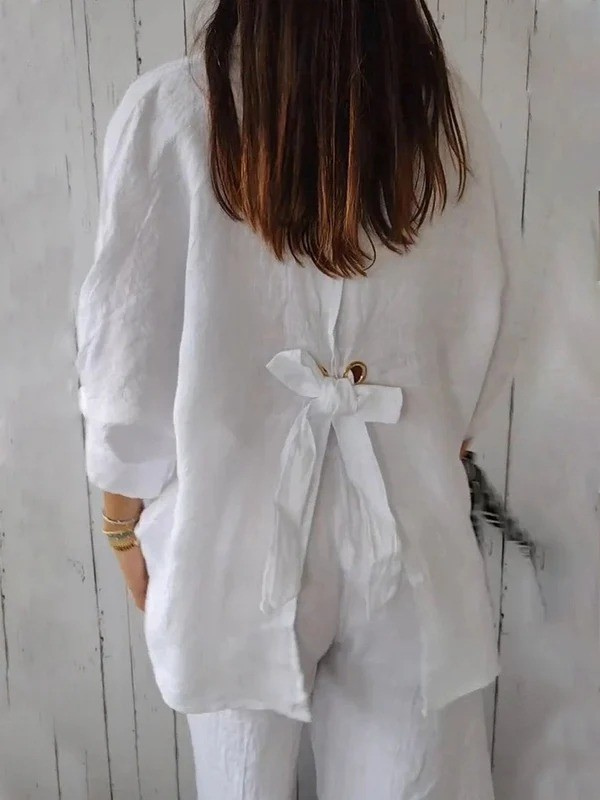 Women's Casual Tie-back Shirt
