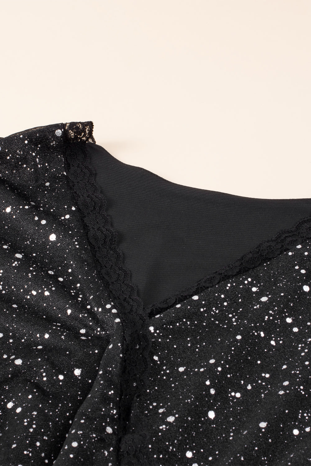 Elegant Black Glitter Dress with Stylish Mesh Overlay