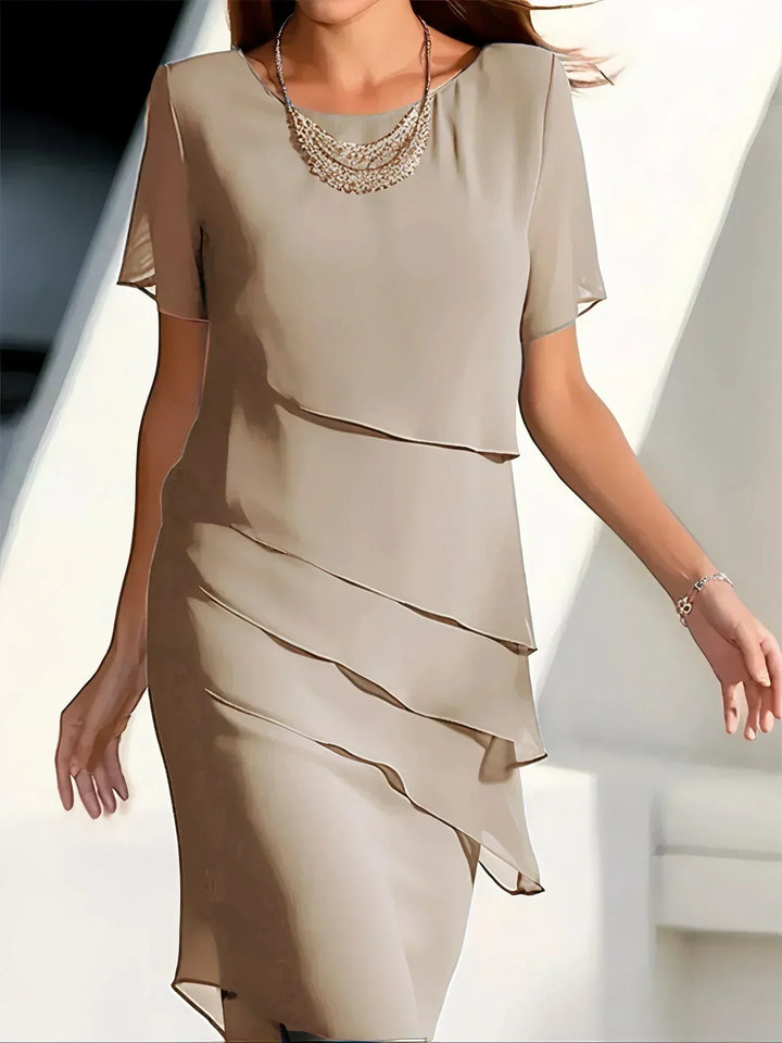 Graceful Chiffon Evening Dress
