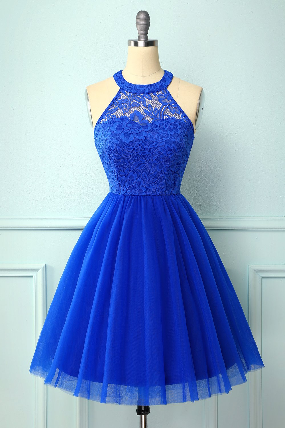 Burgundy Halter Dress for Confirmation Celebration