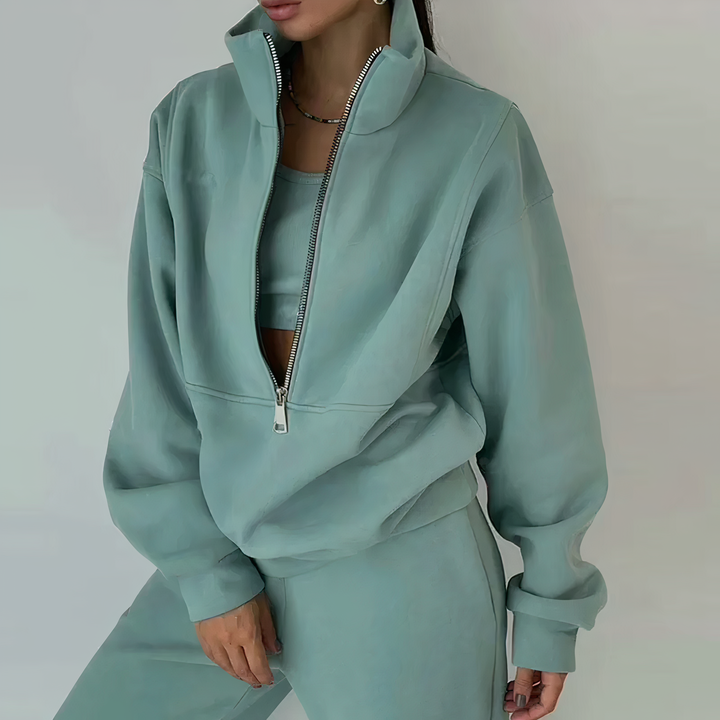 Ira - Comfortable 2-Piece Tracksuit Ensemble