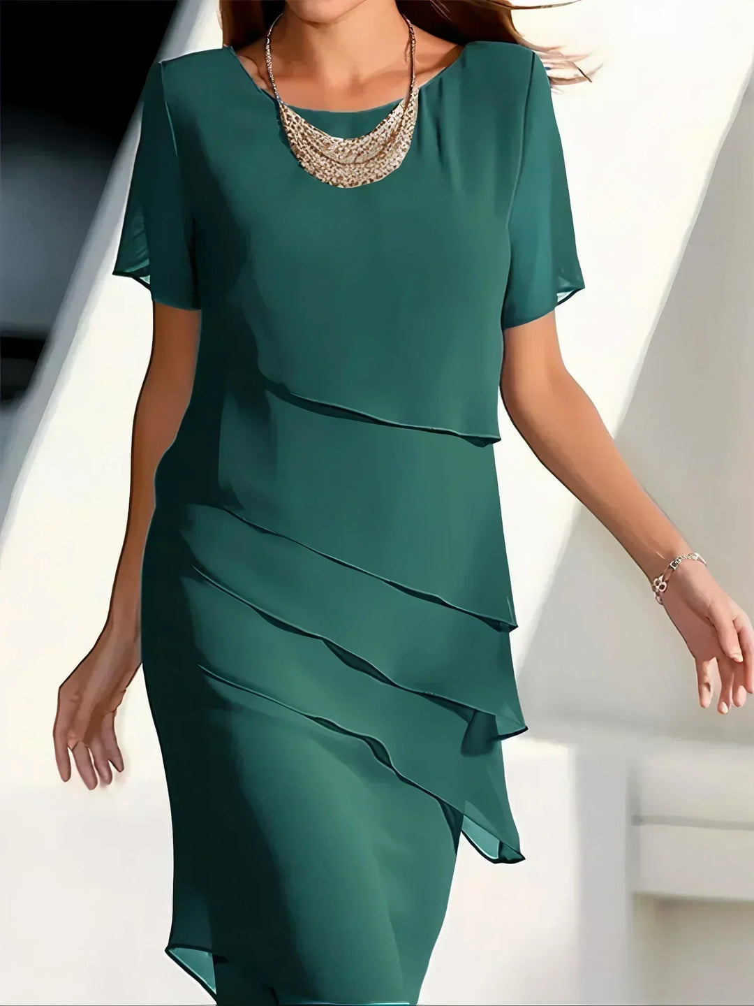 Graceful Chiffon Evening Dress