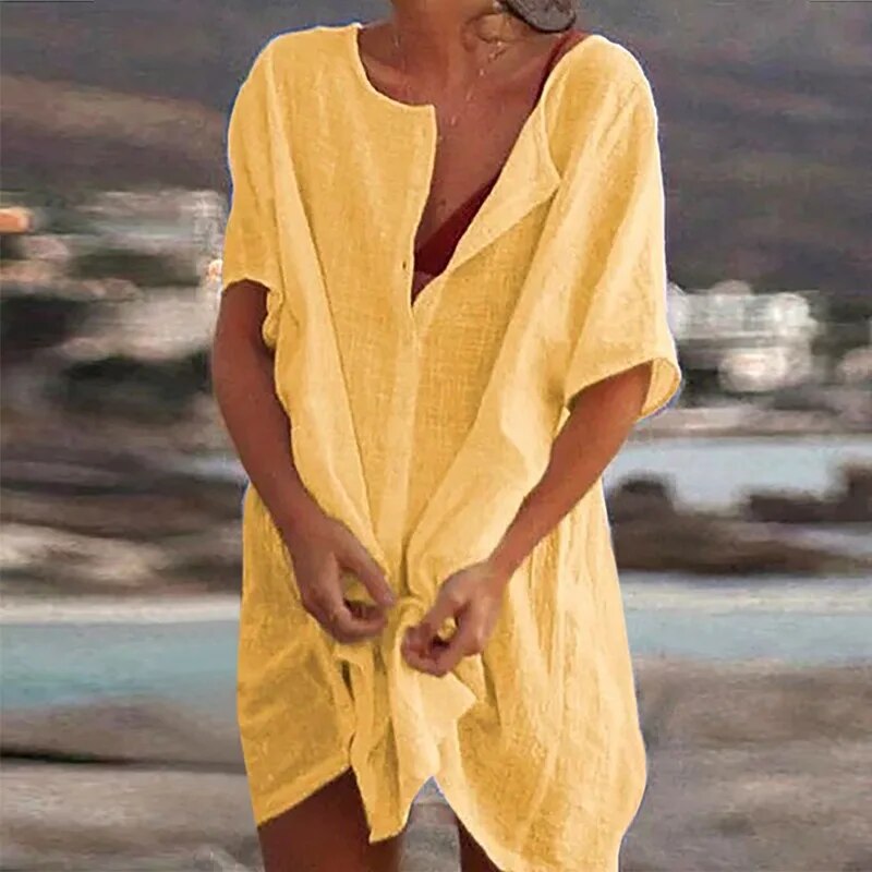 Kayla Easygoing Cotton Dress