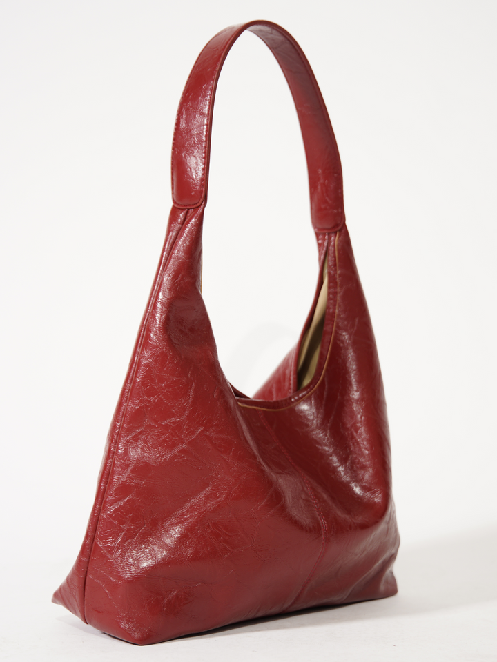 Retro Distressed Leather Tote Bag