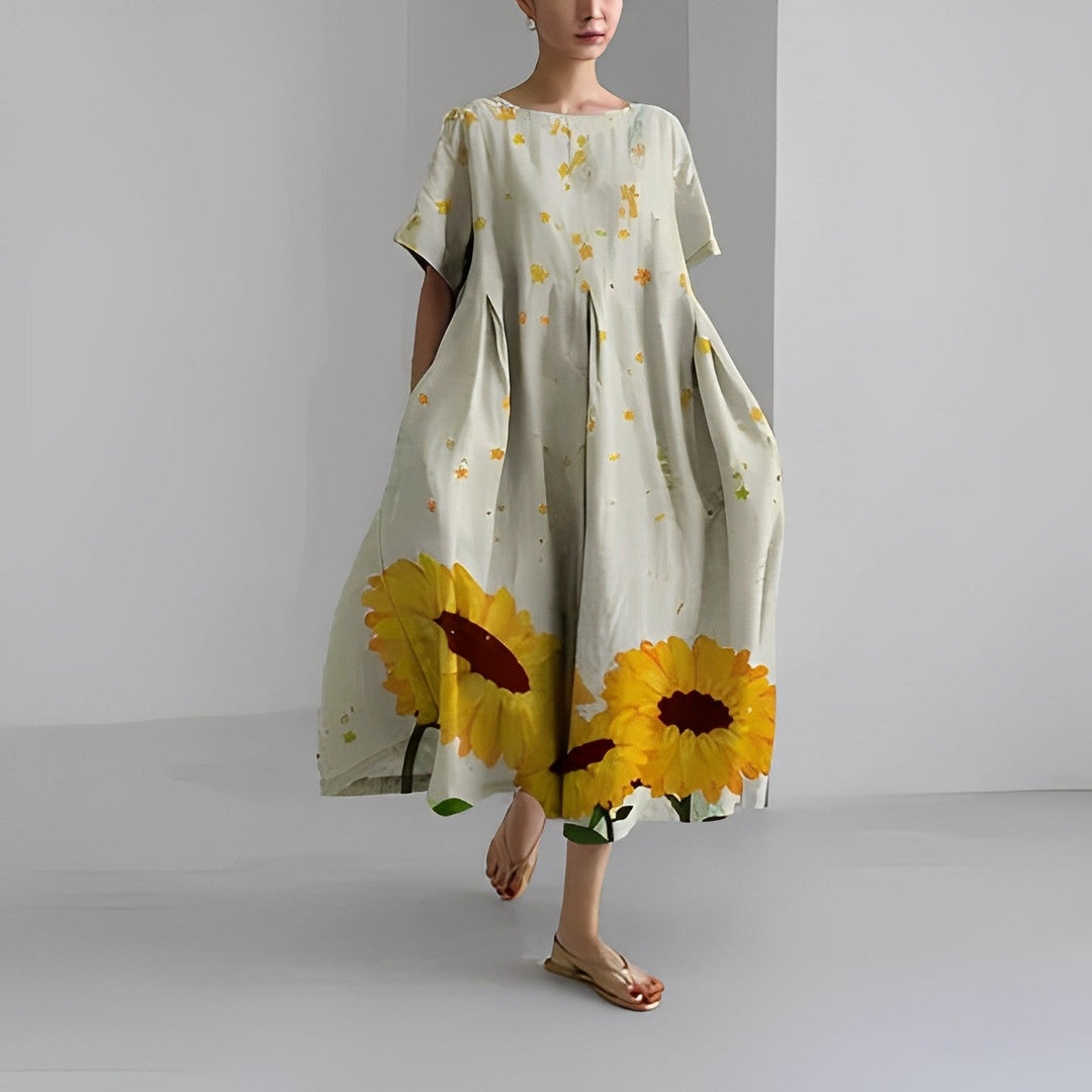 Bohemian Style Floral Dress