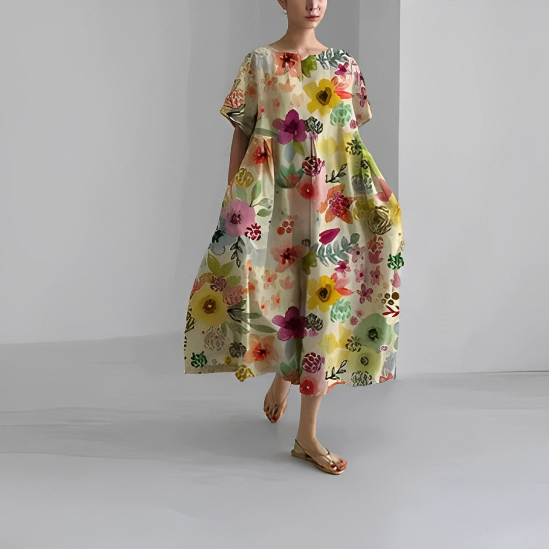 Bohemian Style Floral Dress