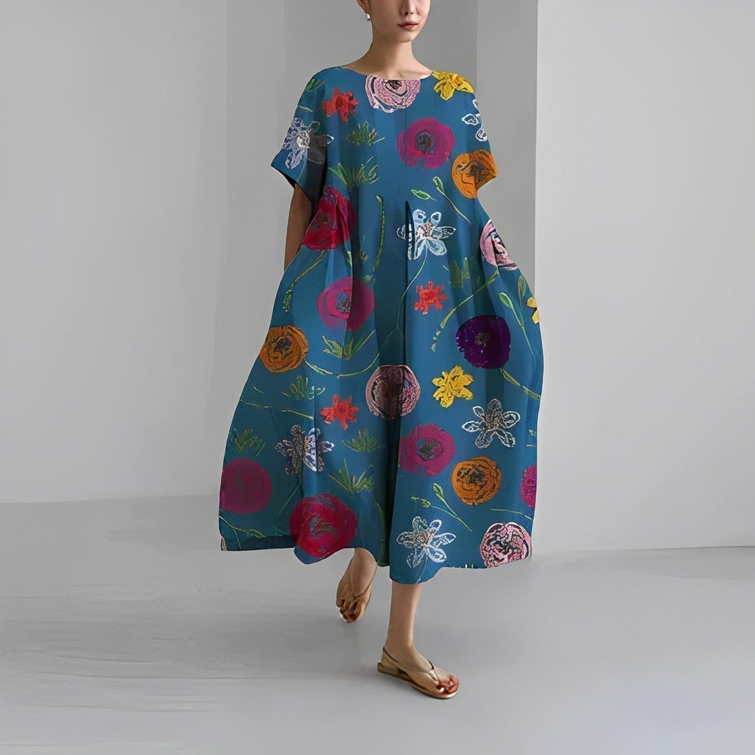 Bohemian Style Floral Dress