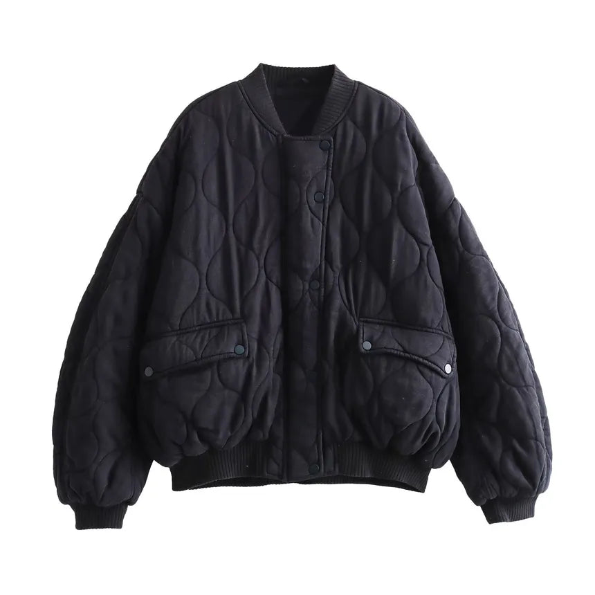 Destiny Cotton Jacket with Round Neck