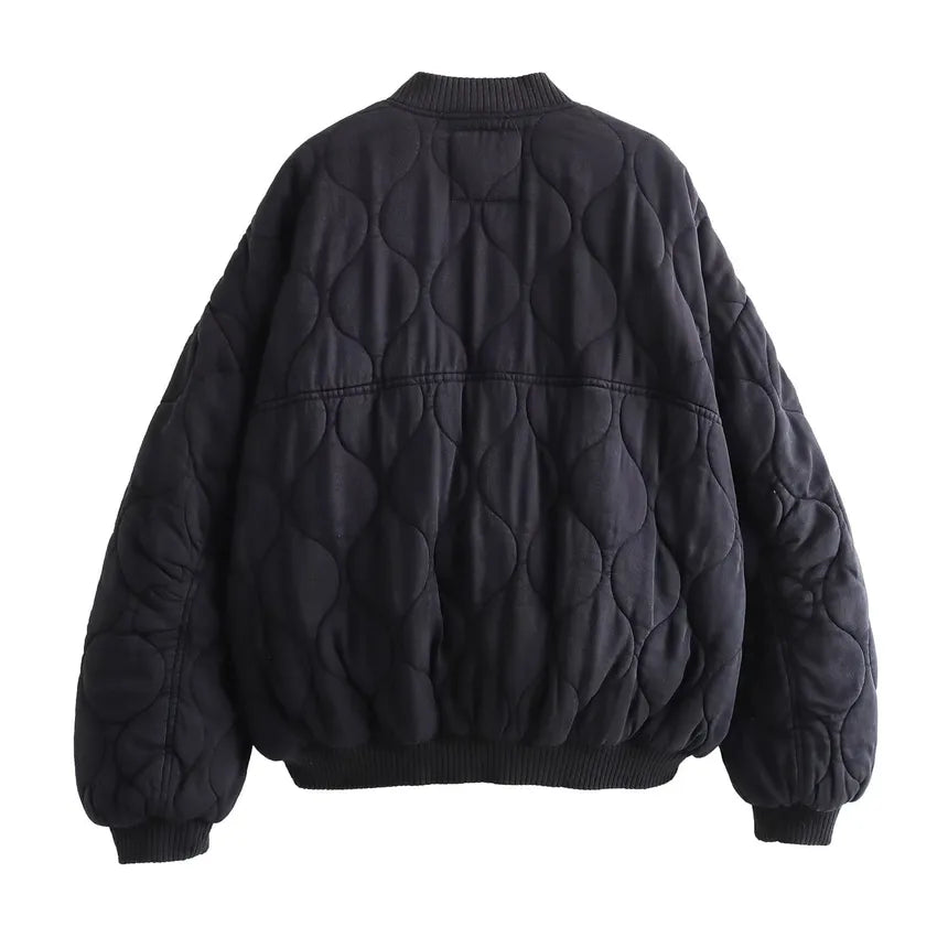 Destiny Cotton Jacket with Round Neck