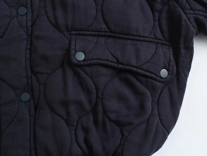 Destiny Cotton Jacket with Round Neck