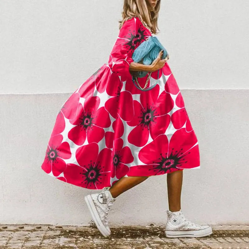 Summer Dress with Floral Pattern