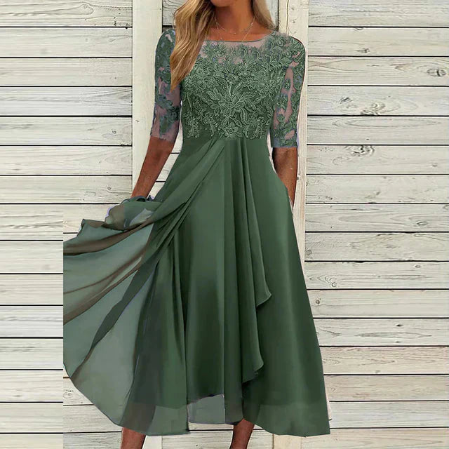 Chic Navy Blue Evening Dress