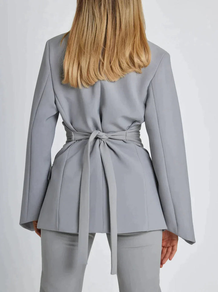 Stylish Belted Blazer